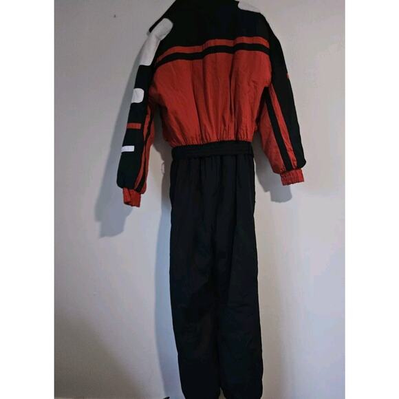 Vtg Ski Lion One Piece Ski Suit Snowsuit Snow Bib Jacket Pant 80s 90 Men's M EUC - Picture 2 of 13